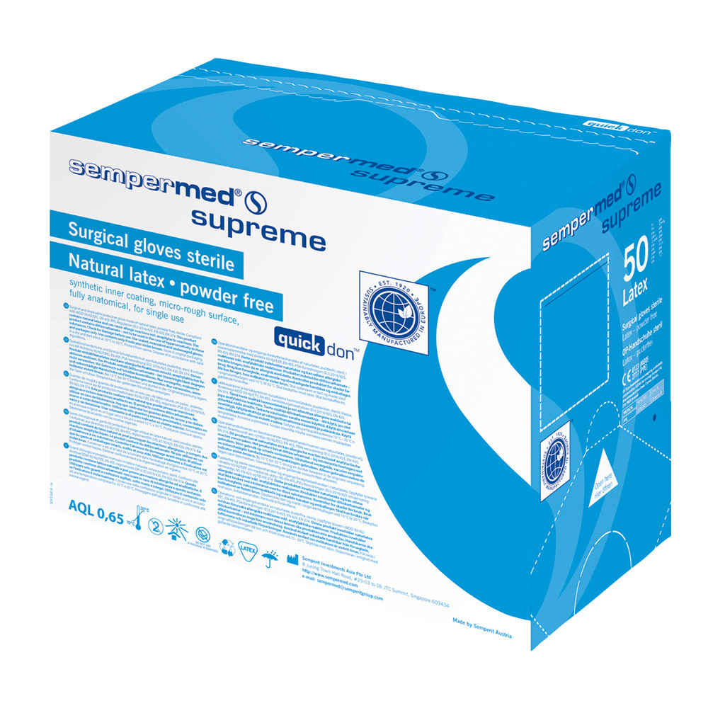 Sempermed Supreme OP Handschuhe puderfrei Gr. 6, 50 Paar