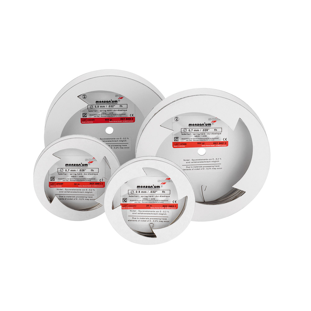 Menzanium Draht federhart 0,80 mm, 500 g