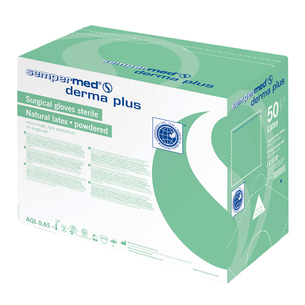 Sempermed Derma plus Handschuhe weiß 6 50Paar