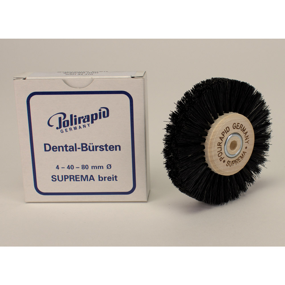 Polierbürste Suprema Holzkern breit 4/40/80 mm, Stück