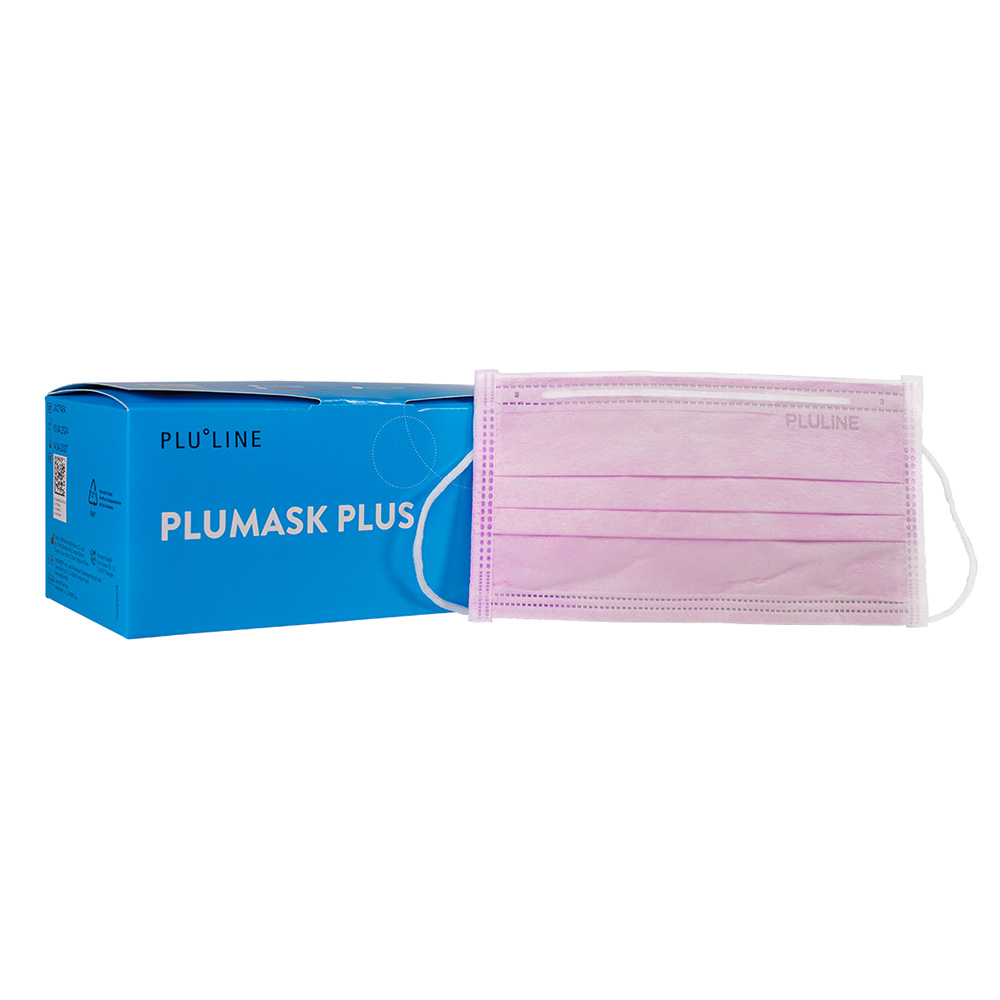 Plumask Plus Mundschutz rosa, 50 Stück