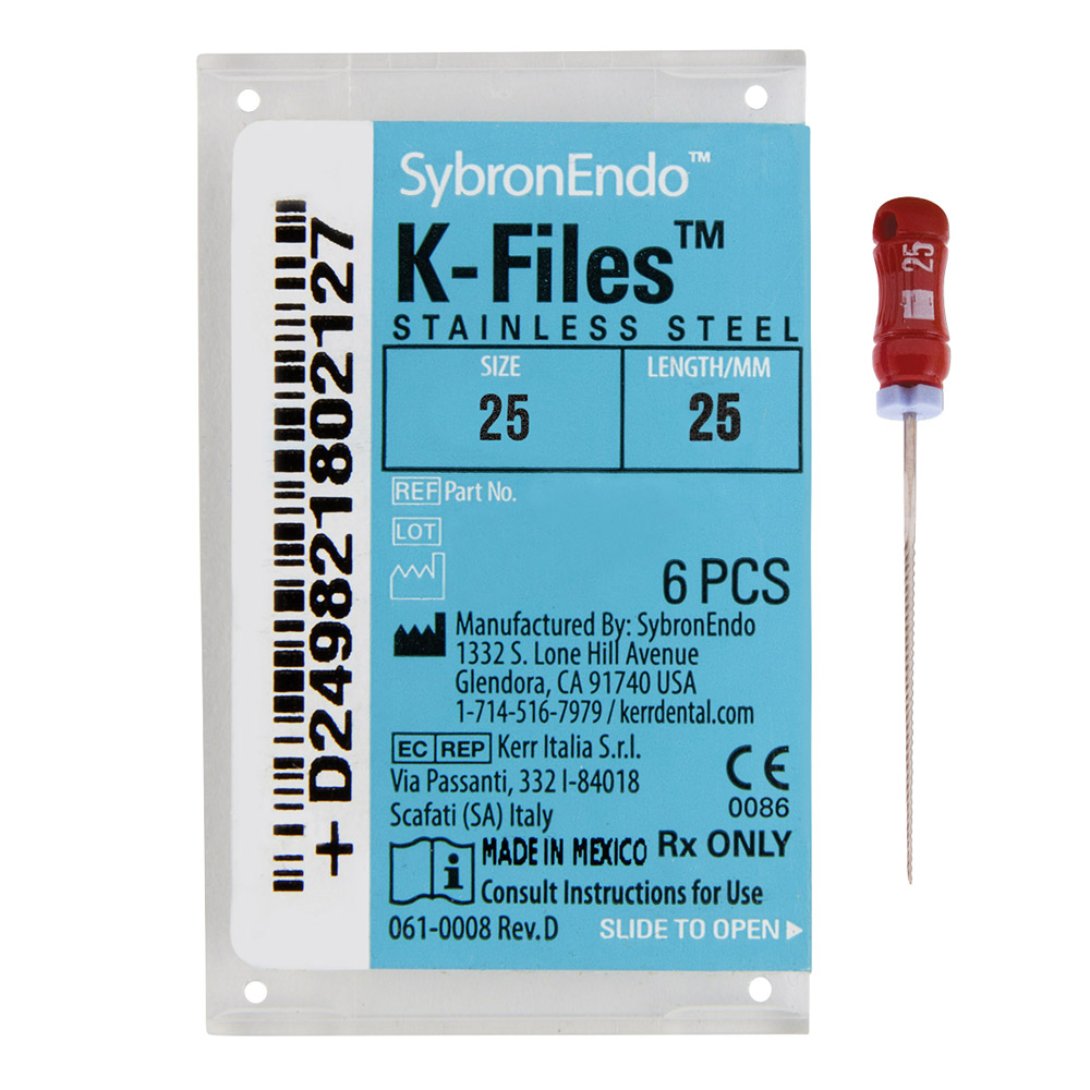 K-Feilen 025 25 mm, 6 Stück