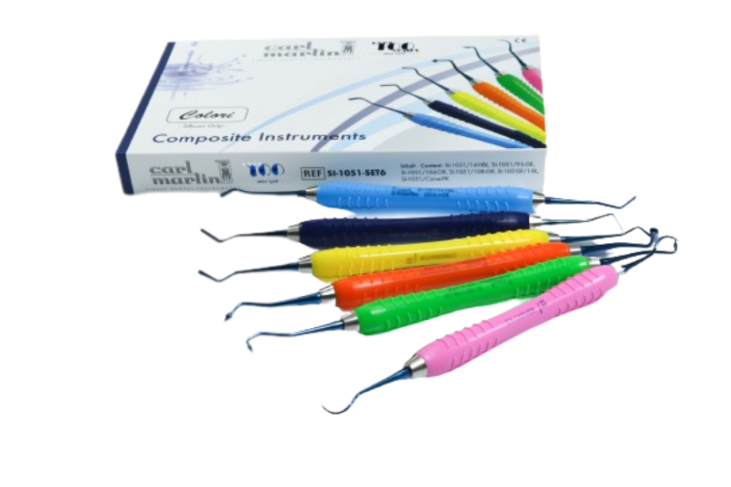 Composite Instrumente Griff Colori Silikon, Set