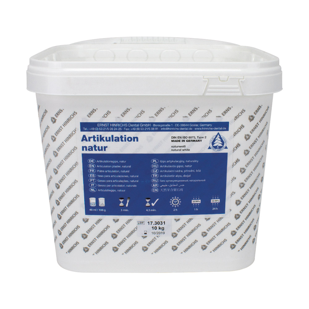 Artikulationsgips naturweiß, 10 kg