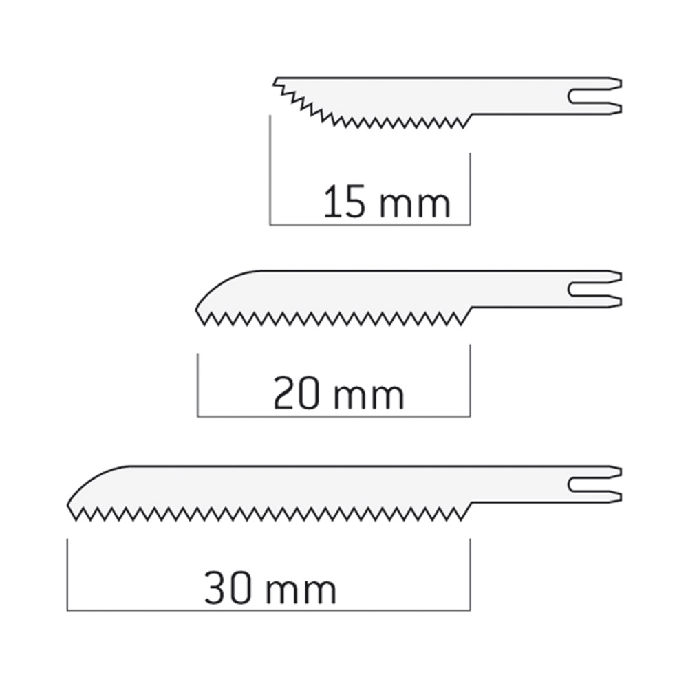 Sägeblatt reziprok 20 mm für S-8 R, 5 Stück