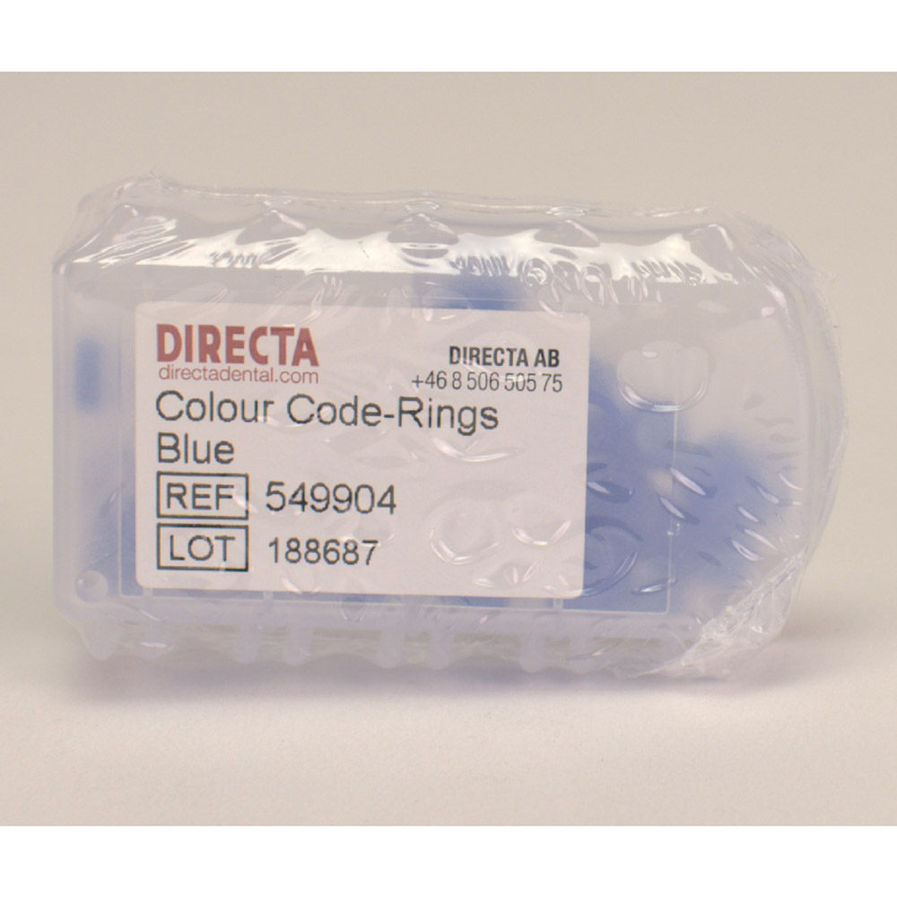 Colour Code-Rings blau, 50 Stück