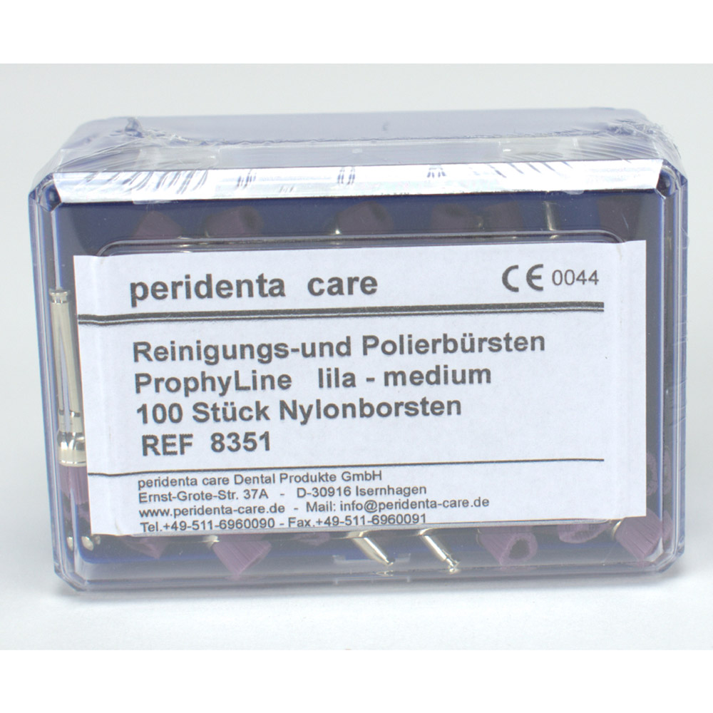 ProphyLine Bürsten medium lila, 100 Stück