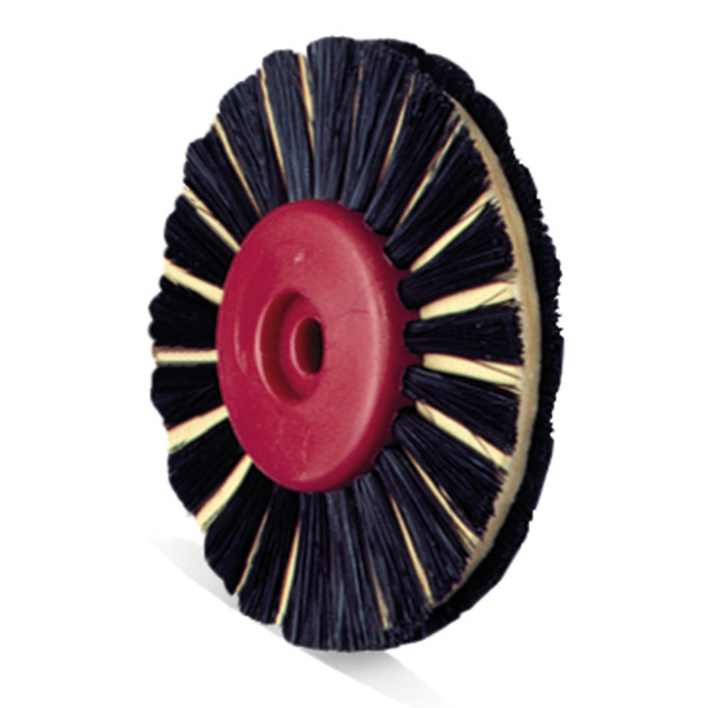 Soft-Leder-Bürste Kunststoffkern 55 mm 2-reihig,12 Stück