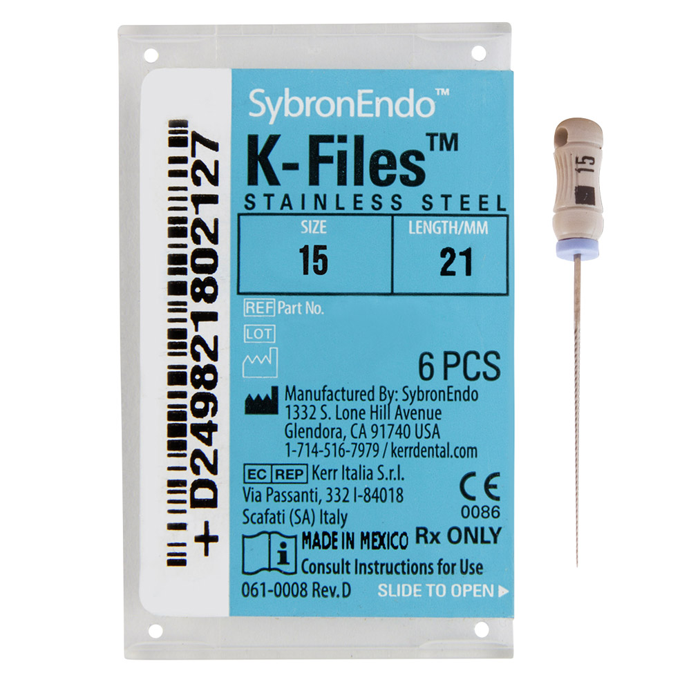 K-Feilen 015 21 mm, 6 Stück