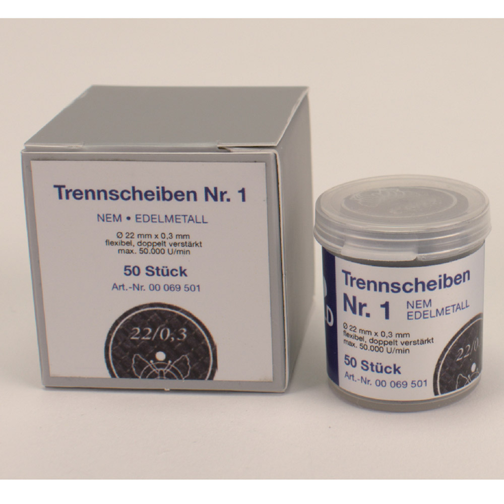 Trennscheiben Gr.1 22 x 0,30 mm, 50 Stück