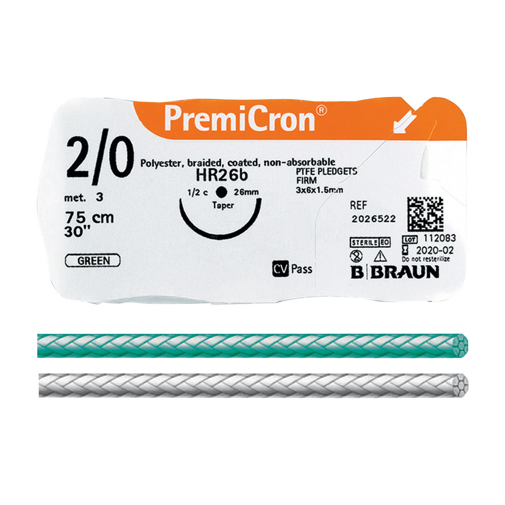 Premicron grün 4/0 DS16 45cm, 36 Stück