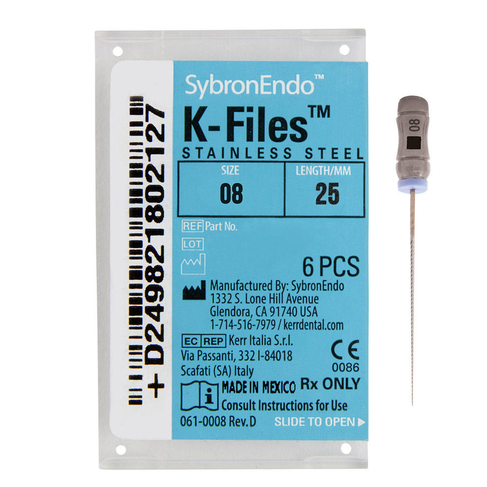 K-Feilen 008 25 mm, 6 Stück