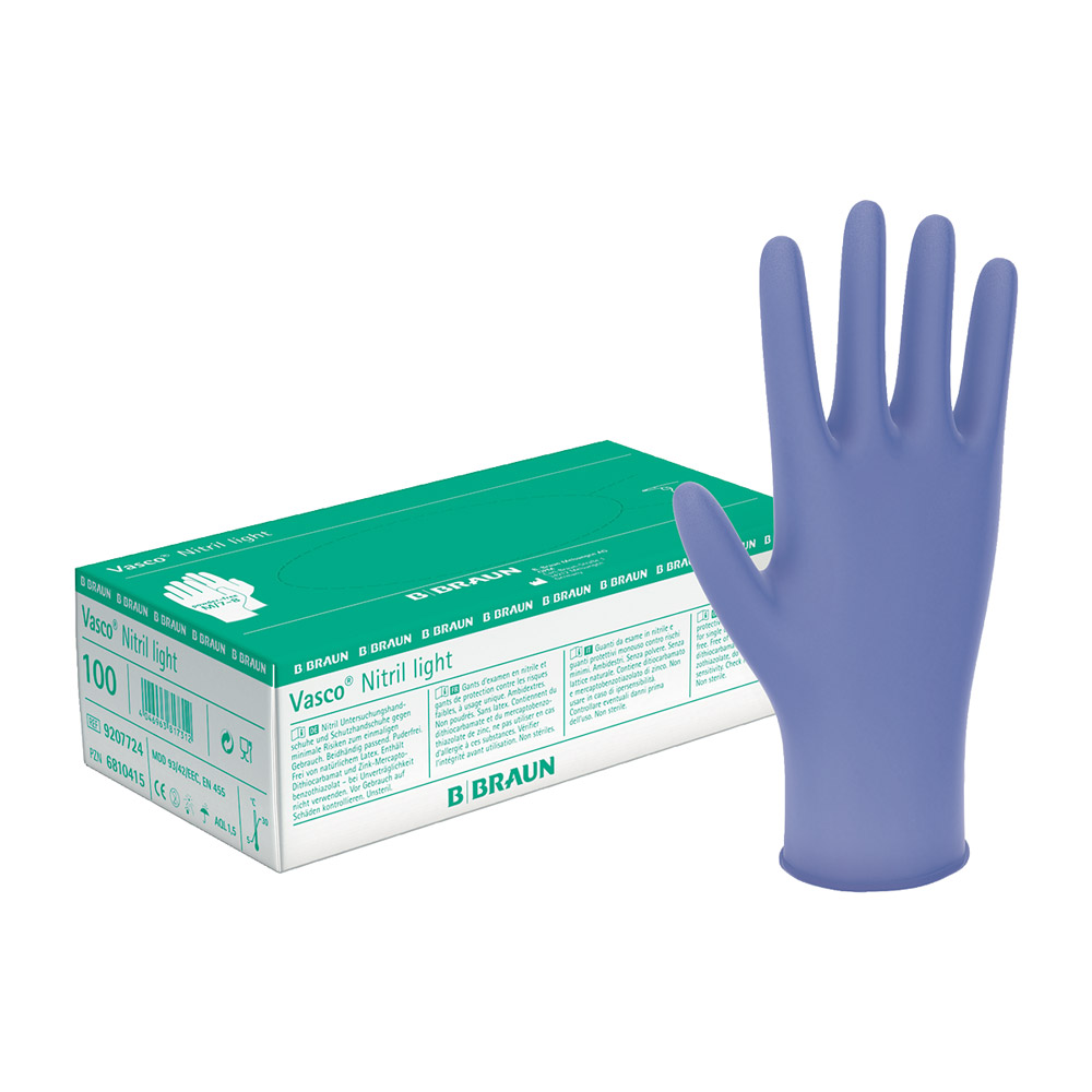 Vasco Nitril light Handschuhe puderfrei Gr. XS, 100 Stück
