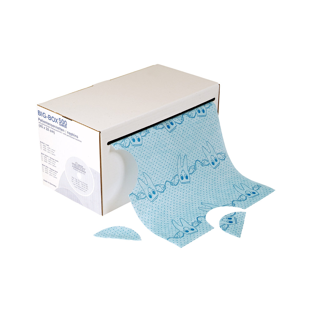 Servietten 4 45 x 32 cm hellblau, Rolle