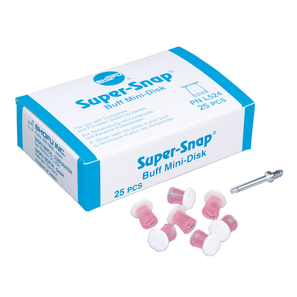 Super-Snap Buff Disk mit 1 Mandrell, Packung