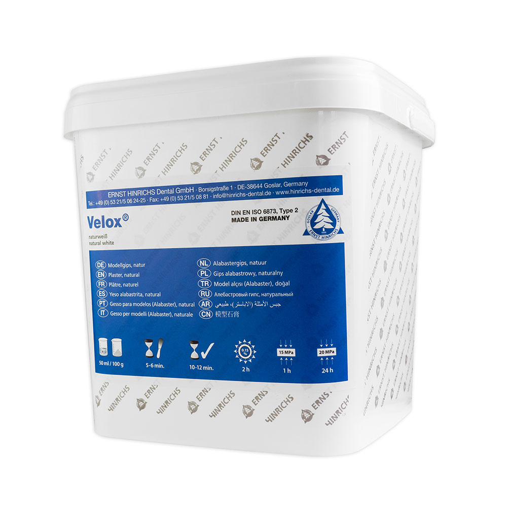 Velox Modellgips naturweiss Typ 2, 10 kg Eimer