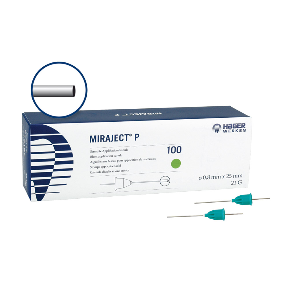 Miraject Kanülen P G21 0,8 x 25 mm, 100 Stück