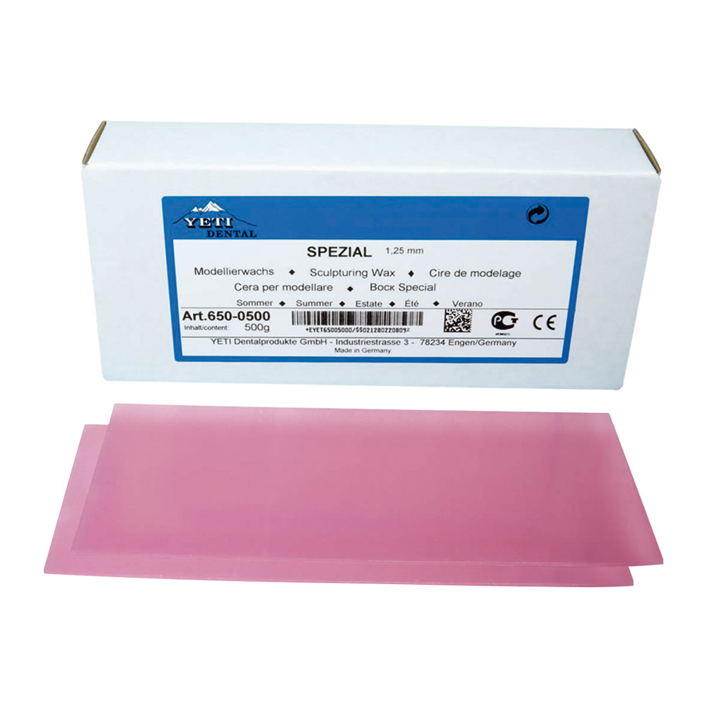 Modellierwachs Platten spezial Winter 1,50 mm, 500 g