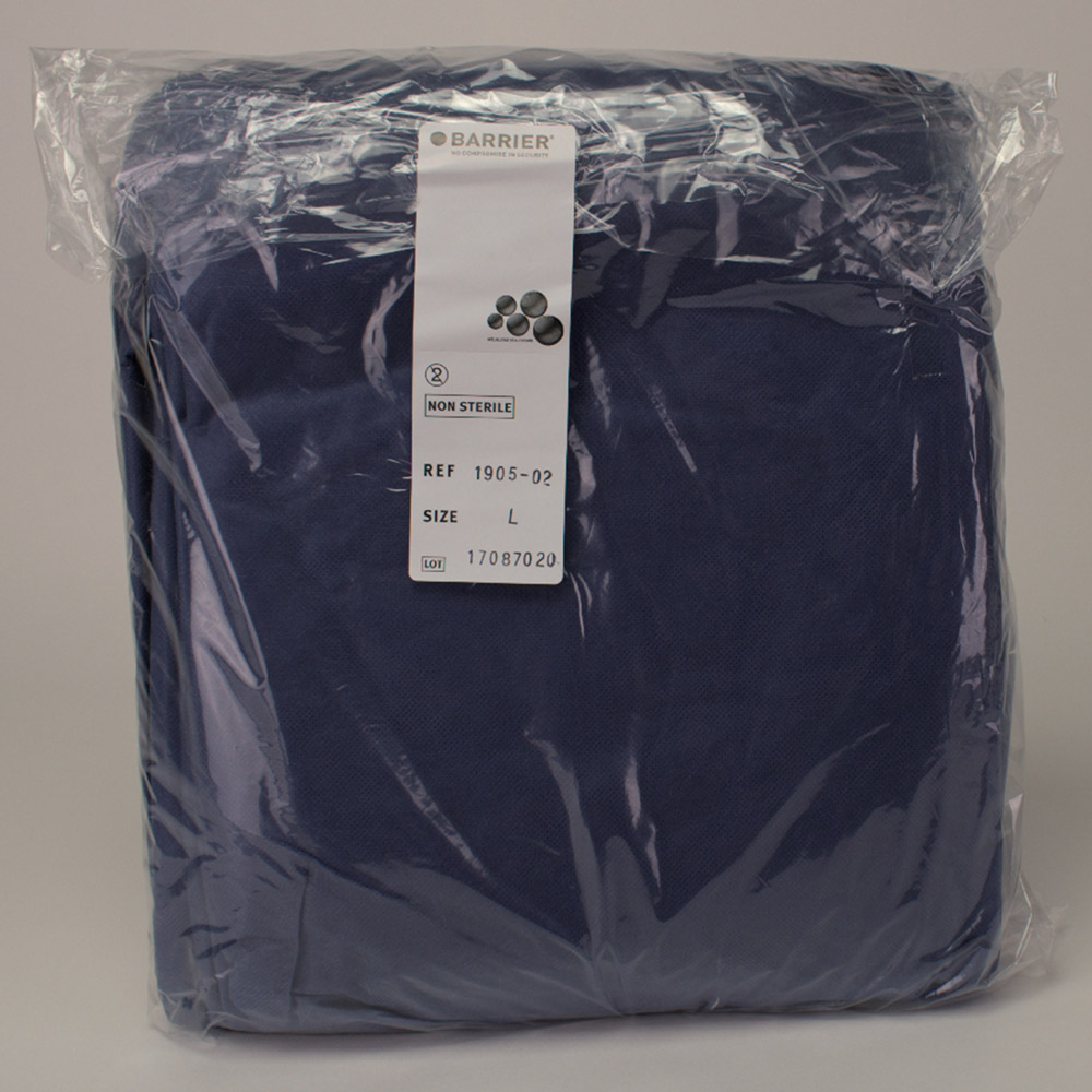 Klinidrape Schutzmantel L blau Unsteril, 50 Stück