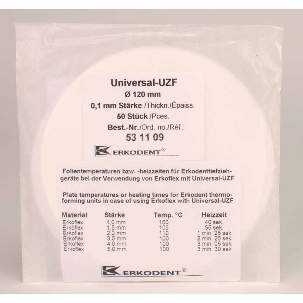 UZF 120 x 0,10 mm weiß 50St