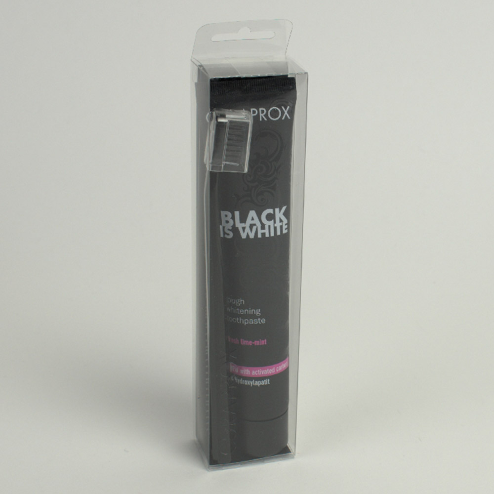 Black is White Zahnpasta + Bürste, 90 ml Tube