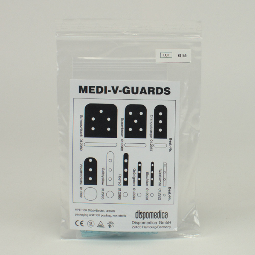 Medi-V-Guards blau 2,0 mm , 100 Stück