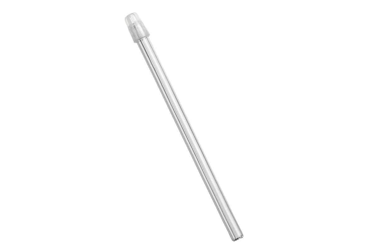 TOP FLEX PLUS Speichelsauger 145 mm abnehmbare Kappe transparent, 100 Stück Packung