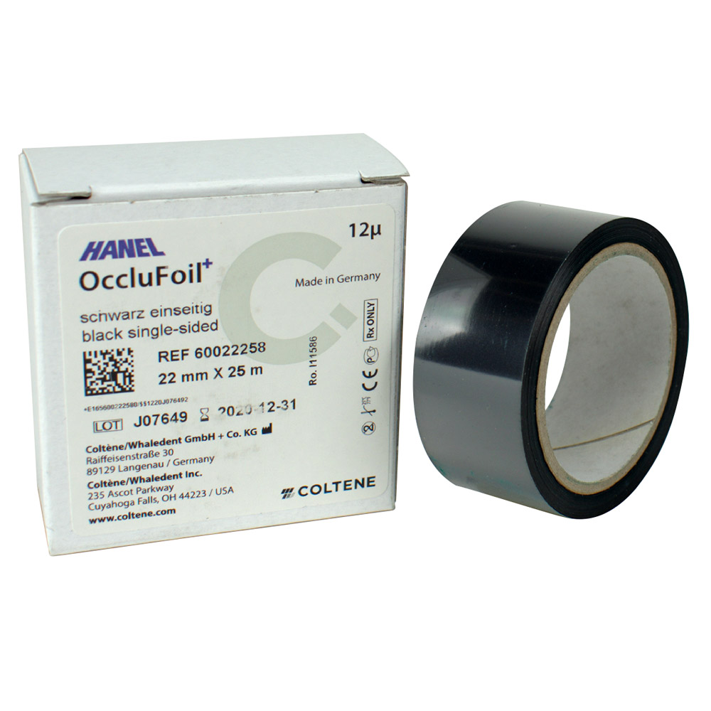 Hanel Folie 12 µ PET einseitig 22 mm schwarz, 25 m