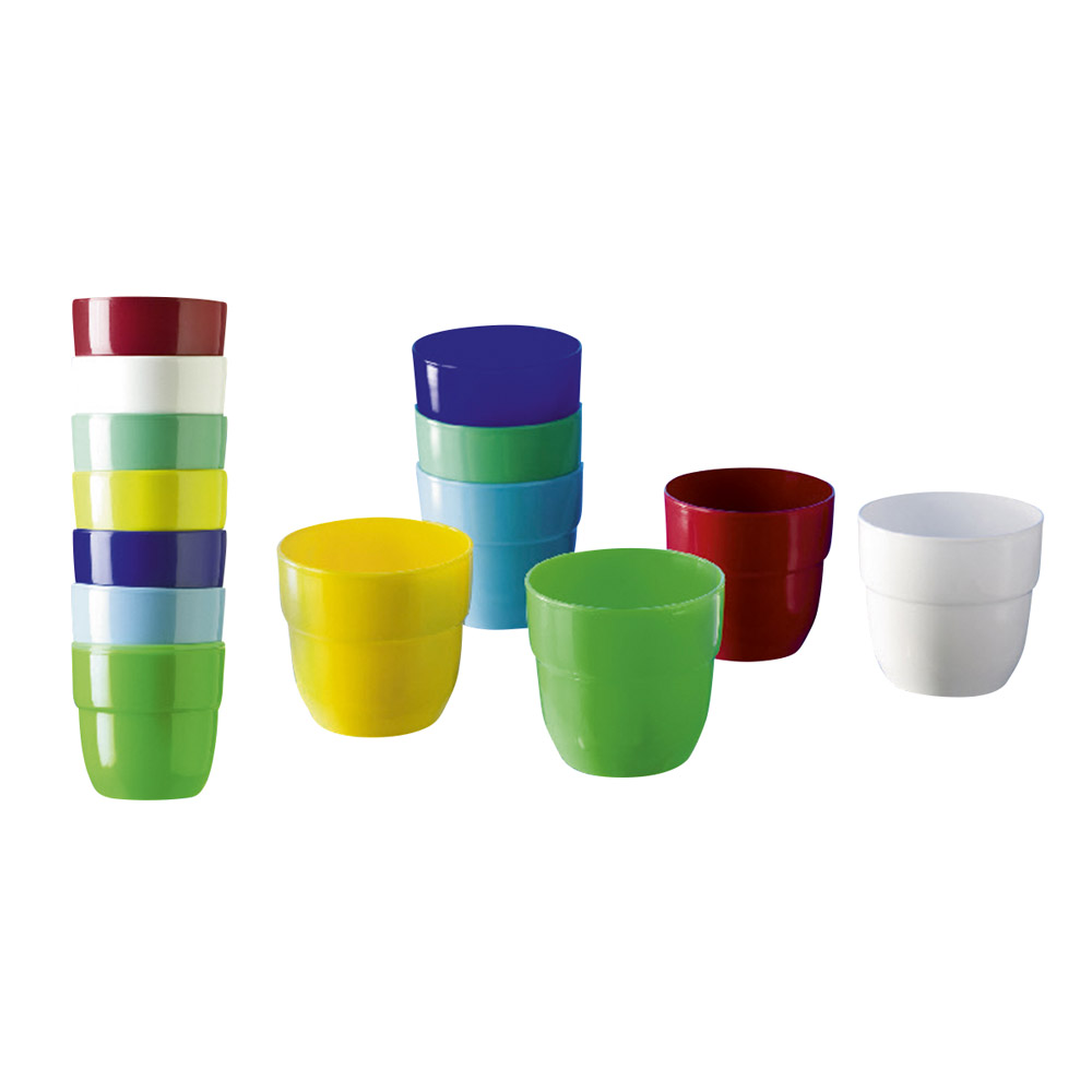 Mundspülbecher Classic gelb, 10 Stück