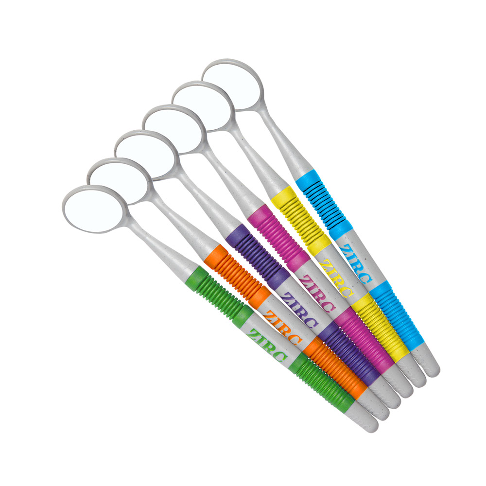 Crystal HD Komplett Mundspiegel Soft Grip #4 neon, 12 Stück sortiert