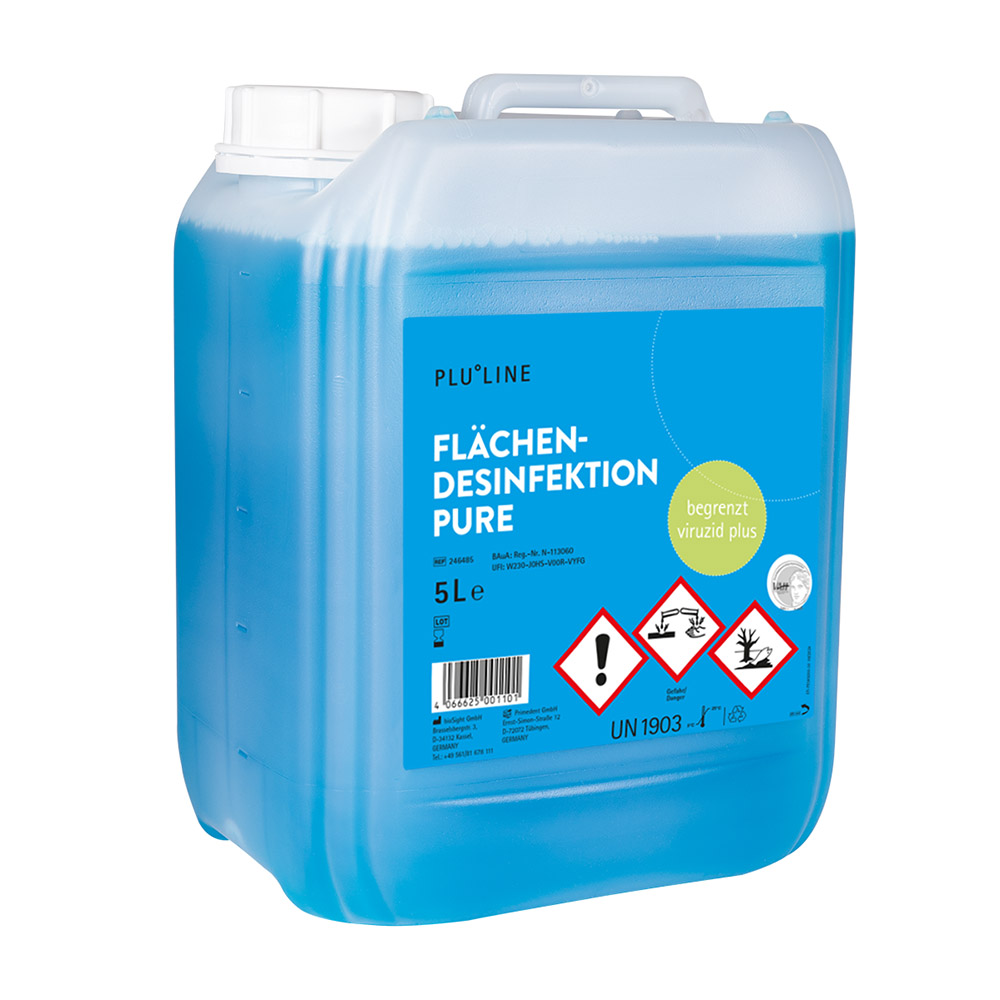 PLULINE Flächendesinfektion Pure, 5 L Kanister