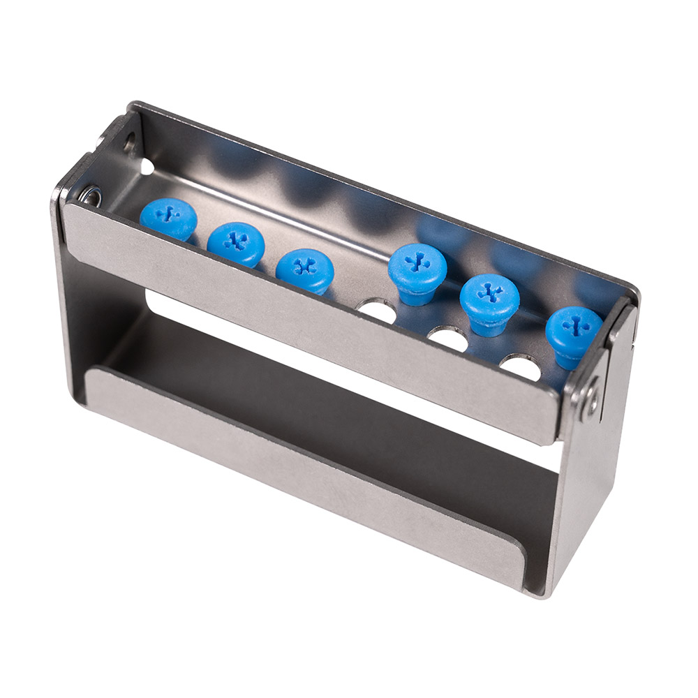 Bohrerständer Plug'In 6 Löcher 4 cm hoch hellblau, Stück