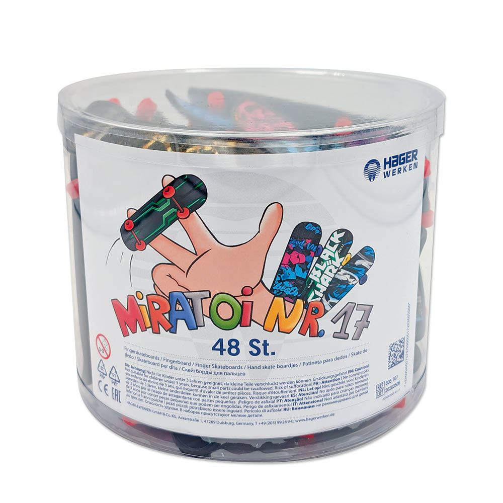Miratoi Nr.17 Fingerskateboards Mix, 50 Stück