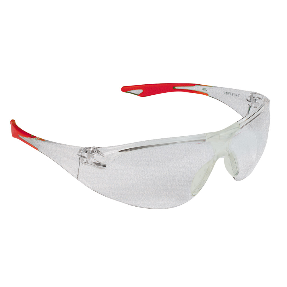Schutzbrille New-Style KKD klein rot transparent, Stück