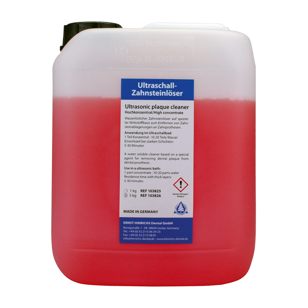 Ultraschall-Zahnsteinlöser Konzentrat, 5 kg