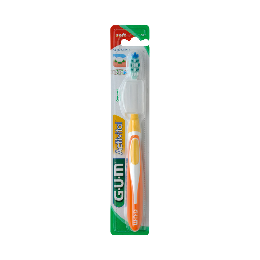 GUM Actival Zahnbürste weich, 12 Stück