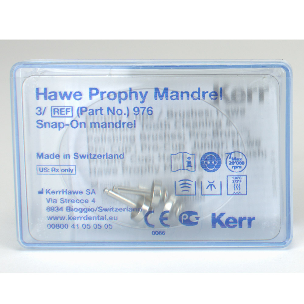 Prophy Mandrell Snap-On 976, 3 Stück