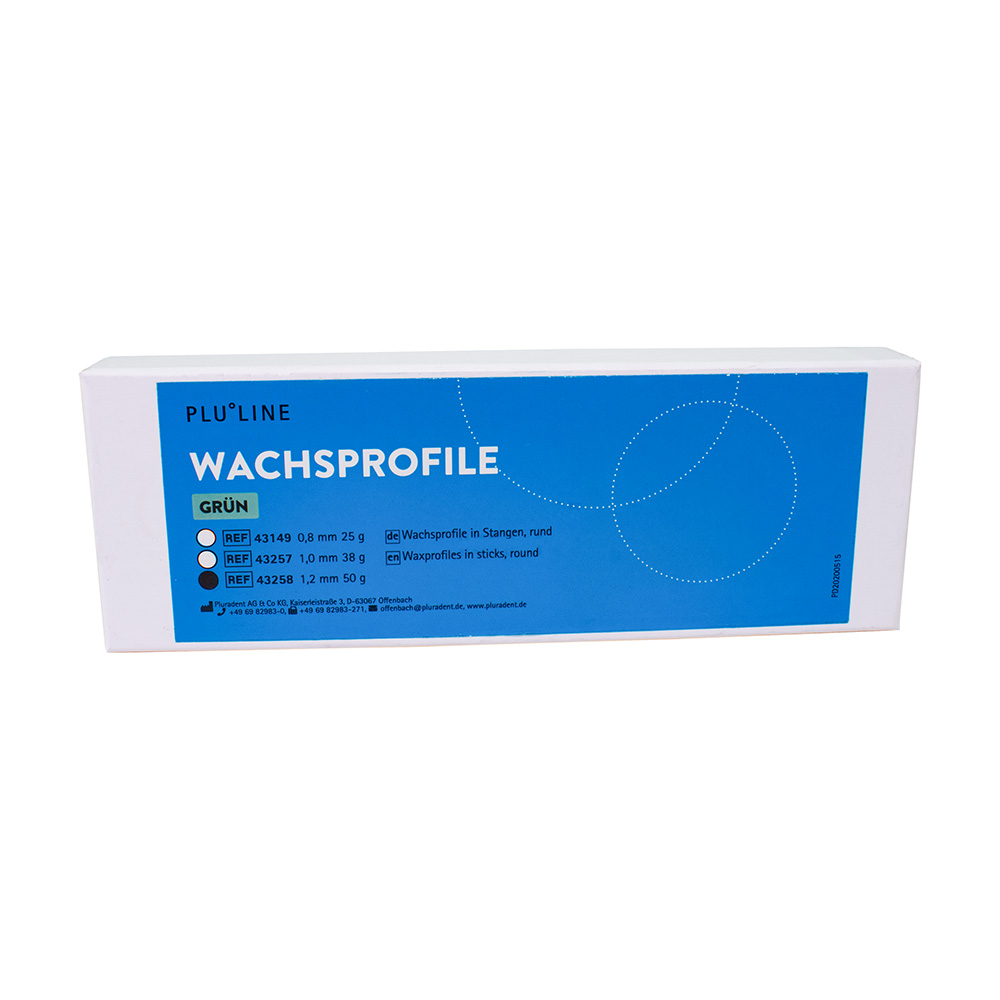 PLULINE Wachsprofile rund lindgrün 1,20 mm, 50 g Packung
