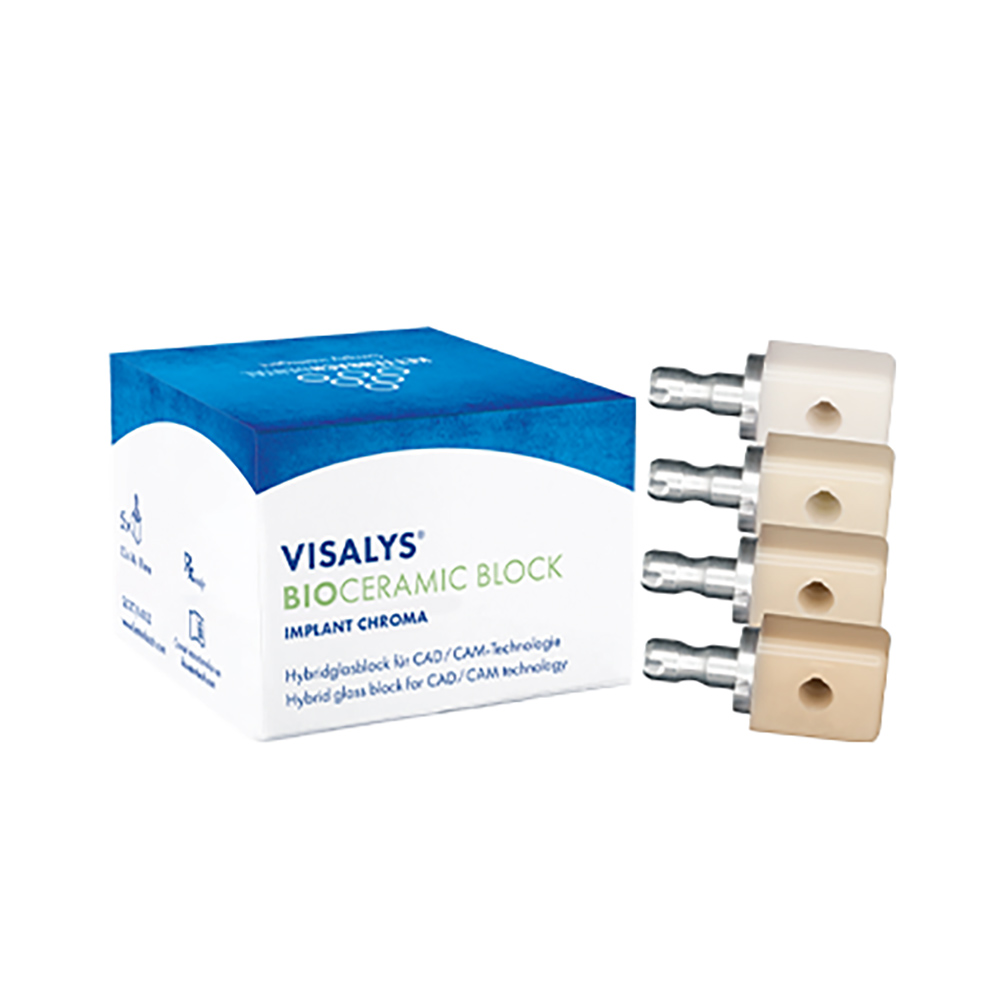 Visalys BioCeramic Block Implant Gr. L Chroma A0, 5 Stück