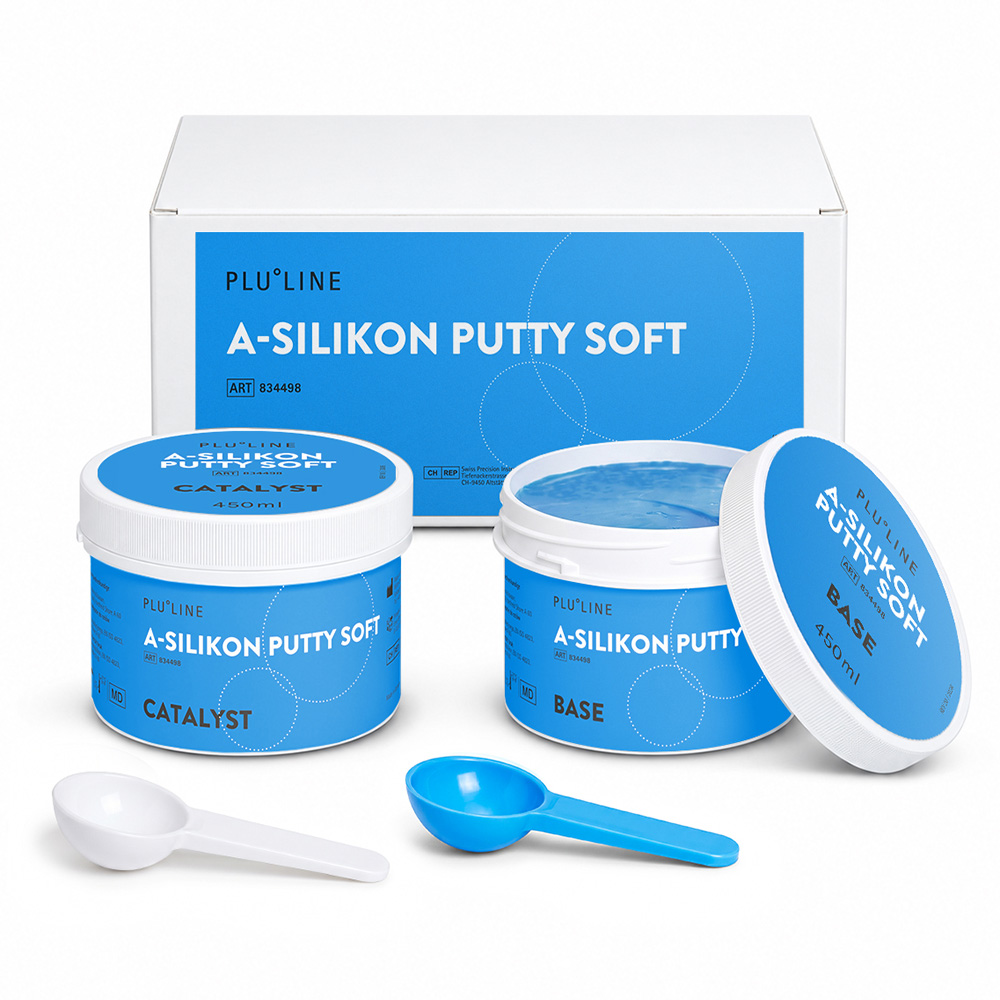 PLULINE A-Silikon Putty Soft, 2 x 450 ml Dosen