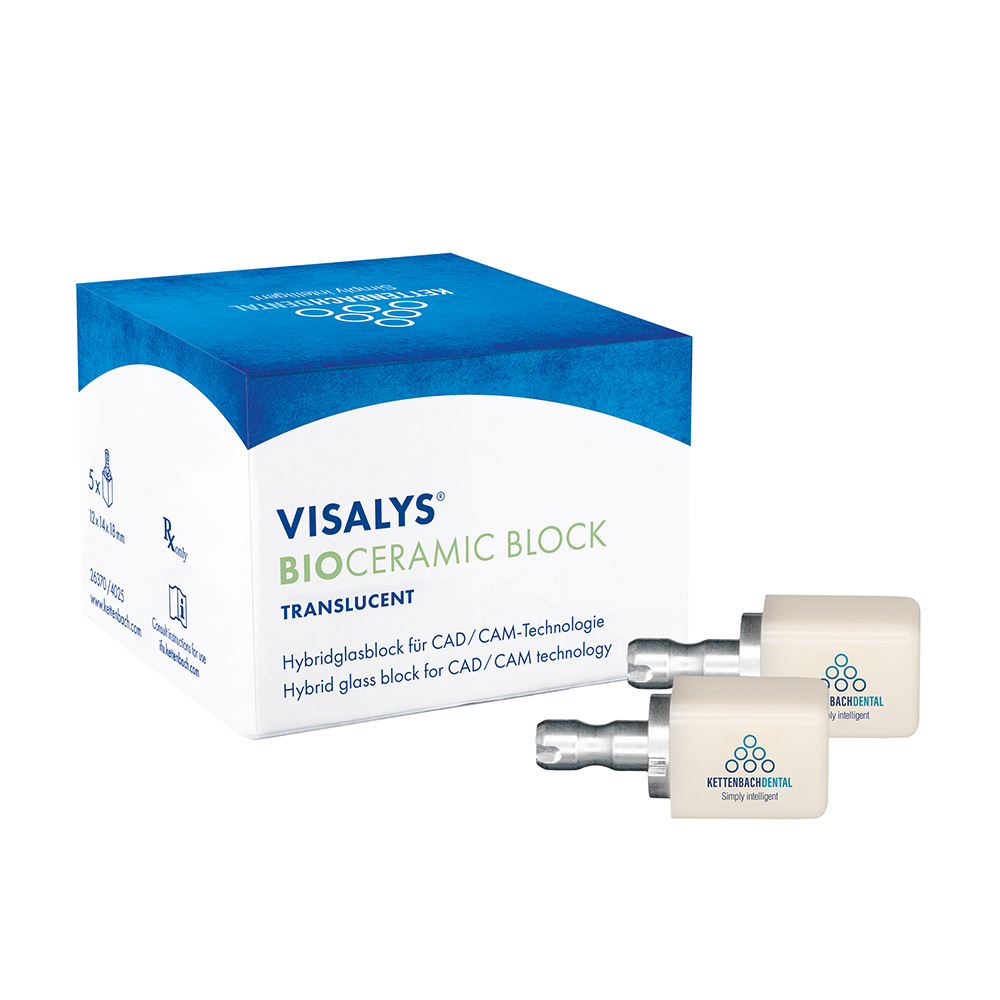 Visalys BioCeramic Block Translucent, 5 Stück