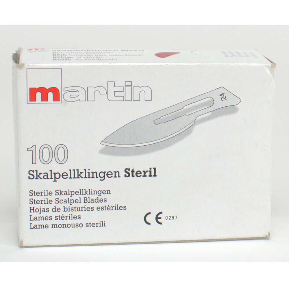 Skalpellklingen steril Figur 24, 100 Stück