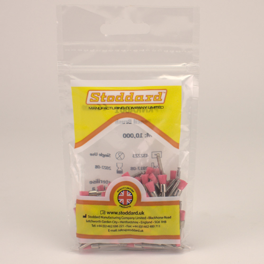 Smart Prophy Brush Nylon Pinsel Wst soft pink, 100 Stück Packung