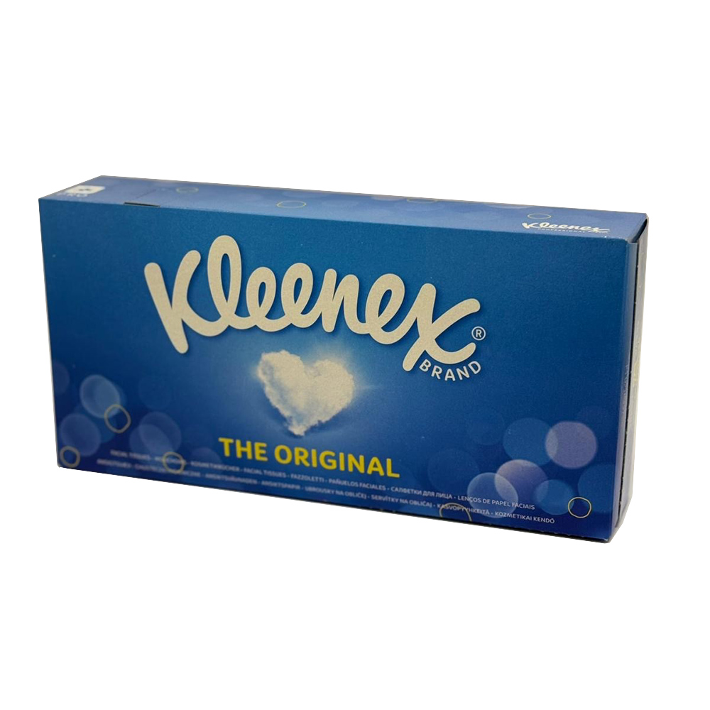 Kleenex Kosmetiktuch 2-lagig 20,6 x 20 cm weiß, 100 Stück Box