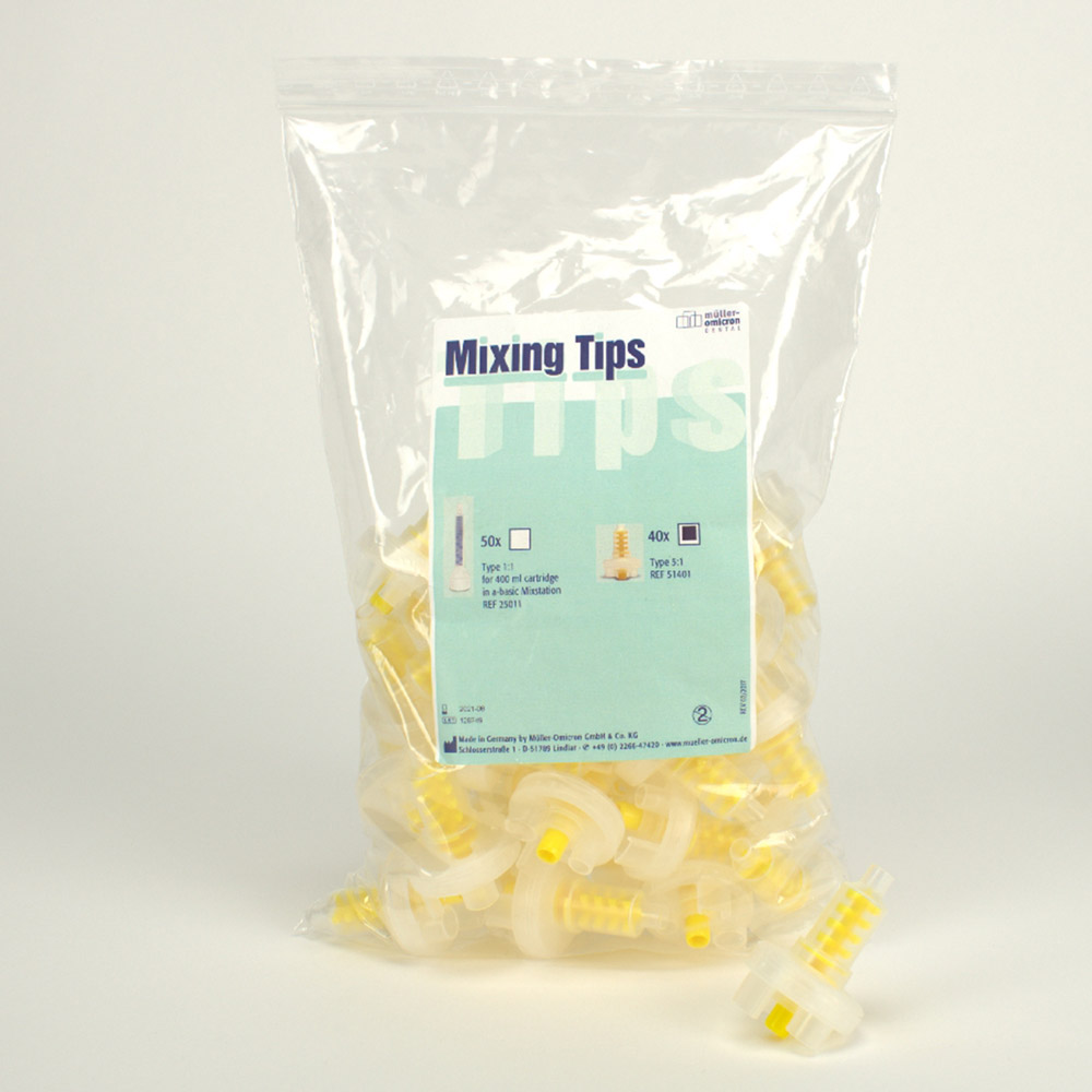 Mixing Tips 5:1 gelb, 40 Stück