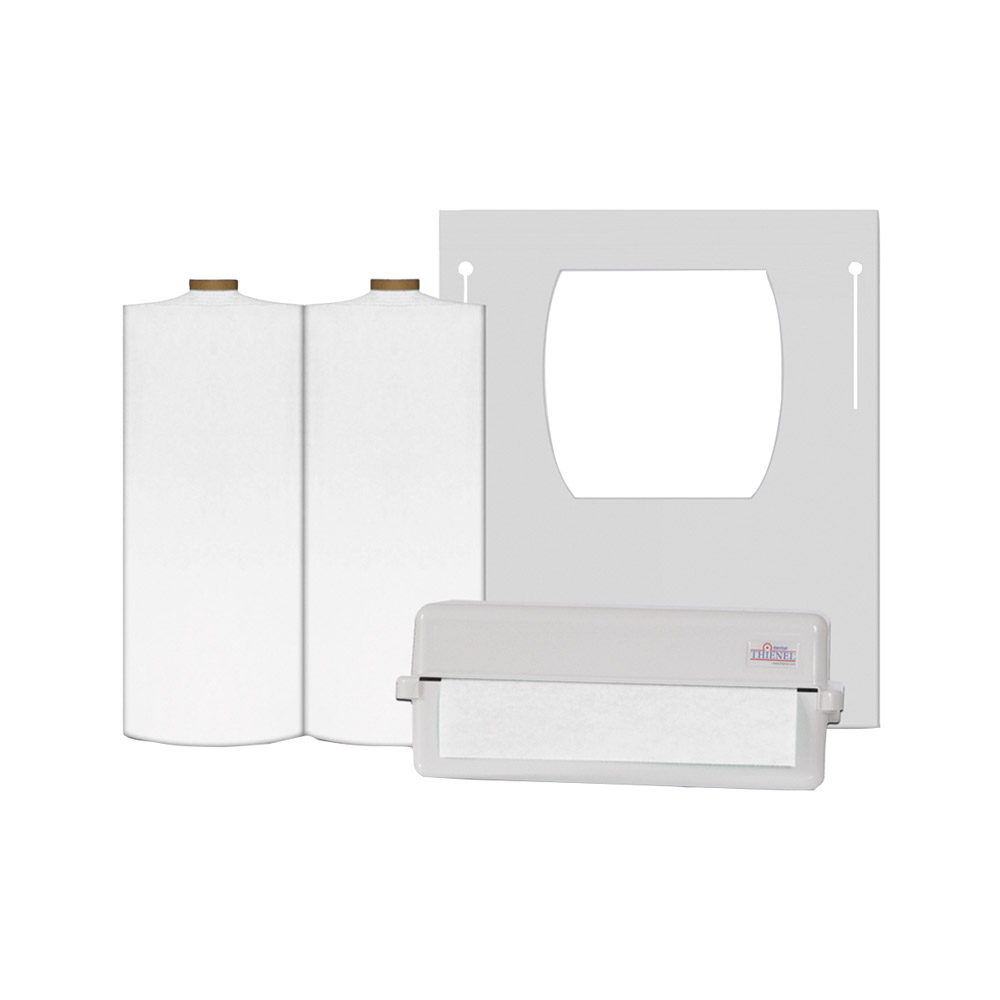 Lochtuch Thermolax 60 x 60 weiß, 40 Stück Rolle