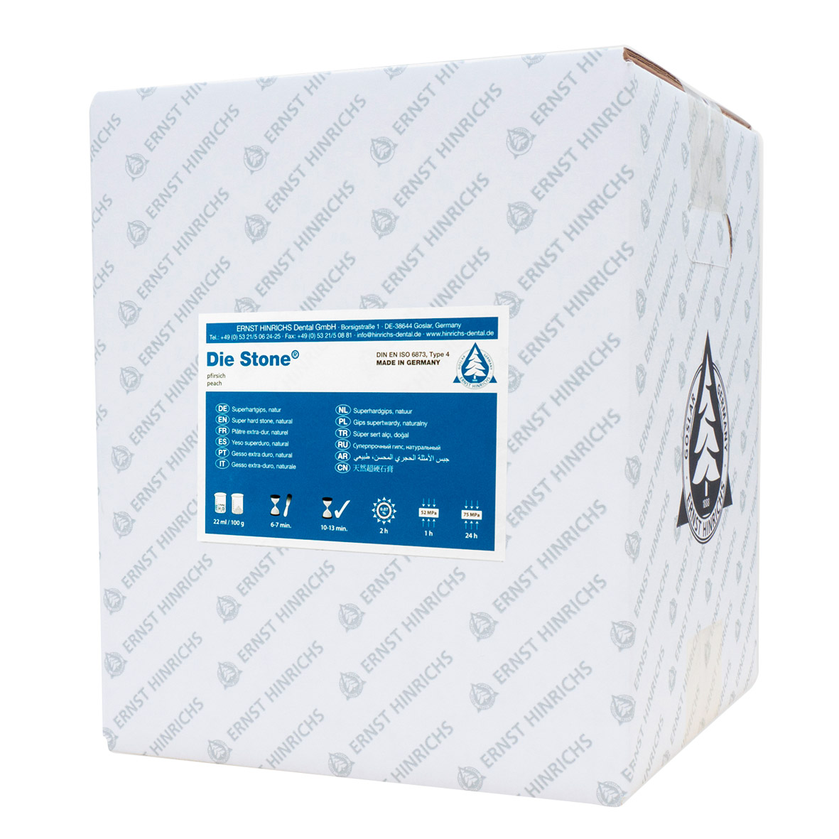 Die Stone pfirsich, 22,7 kg Karton
