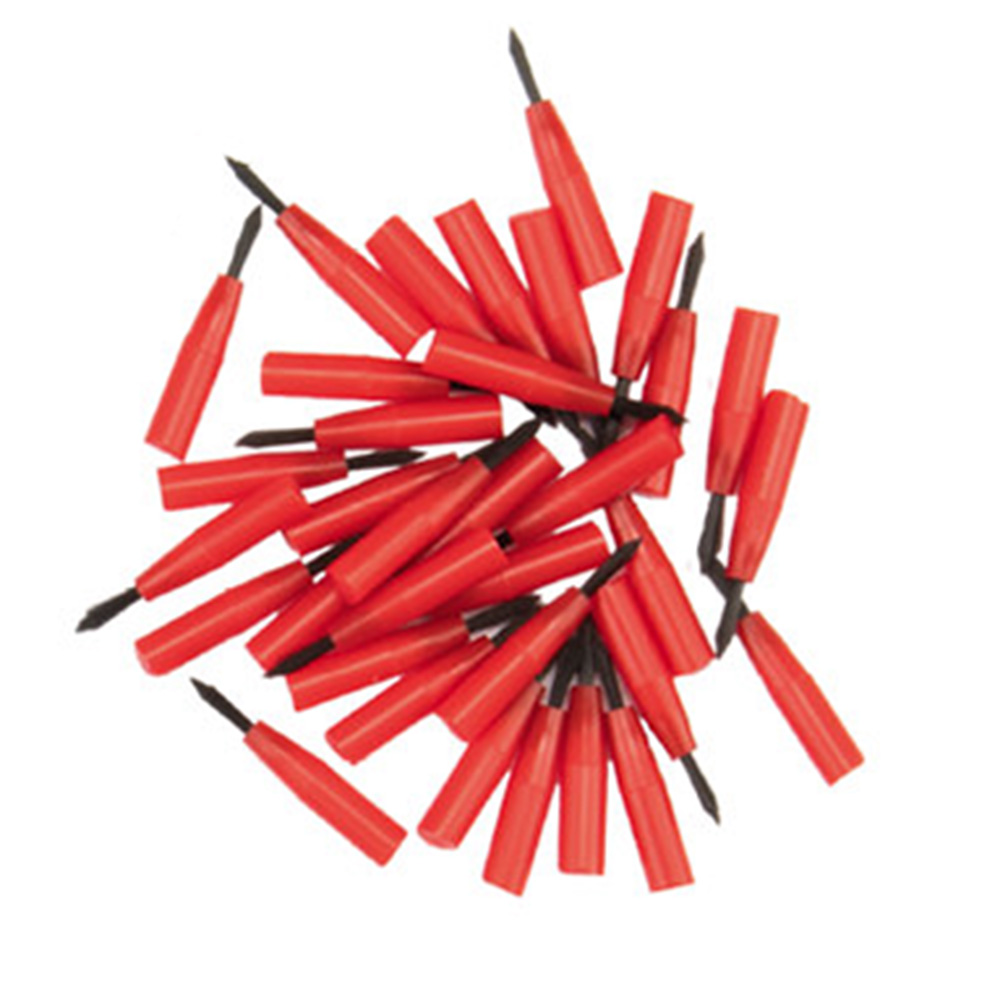 Monoart Pinseleinsätze fein rot/schwarz, 100 Stück