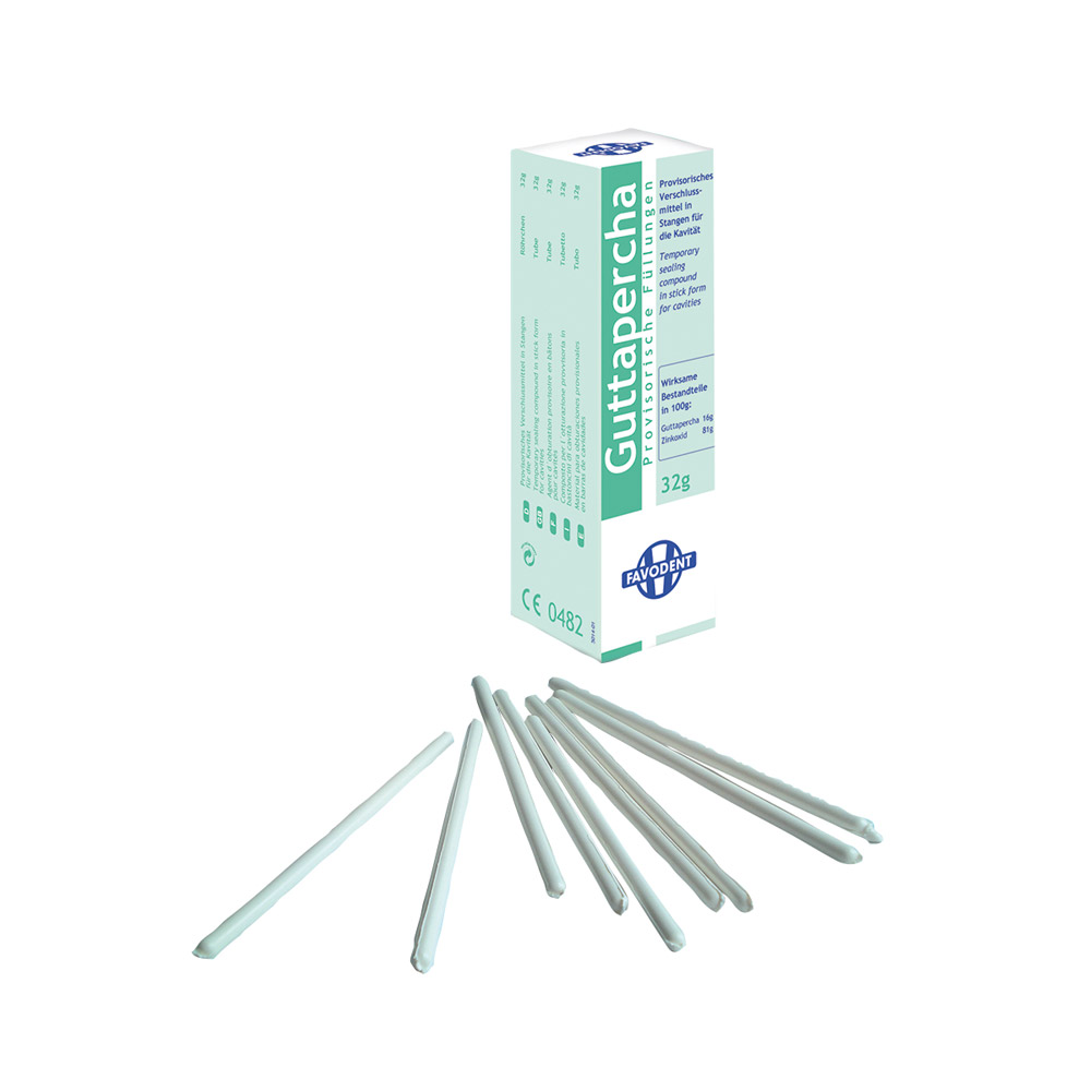 Guttapercha Stangen Fav., 32 g Packung