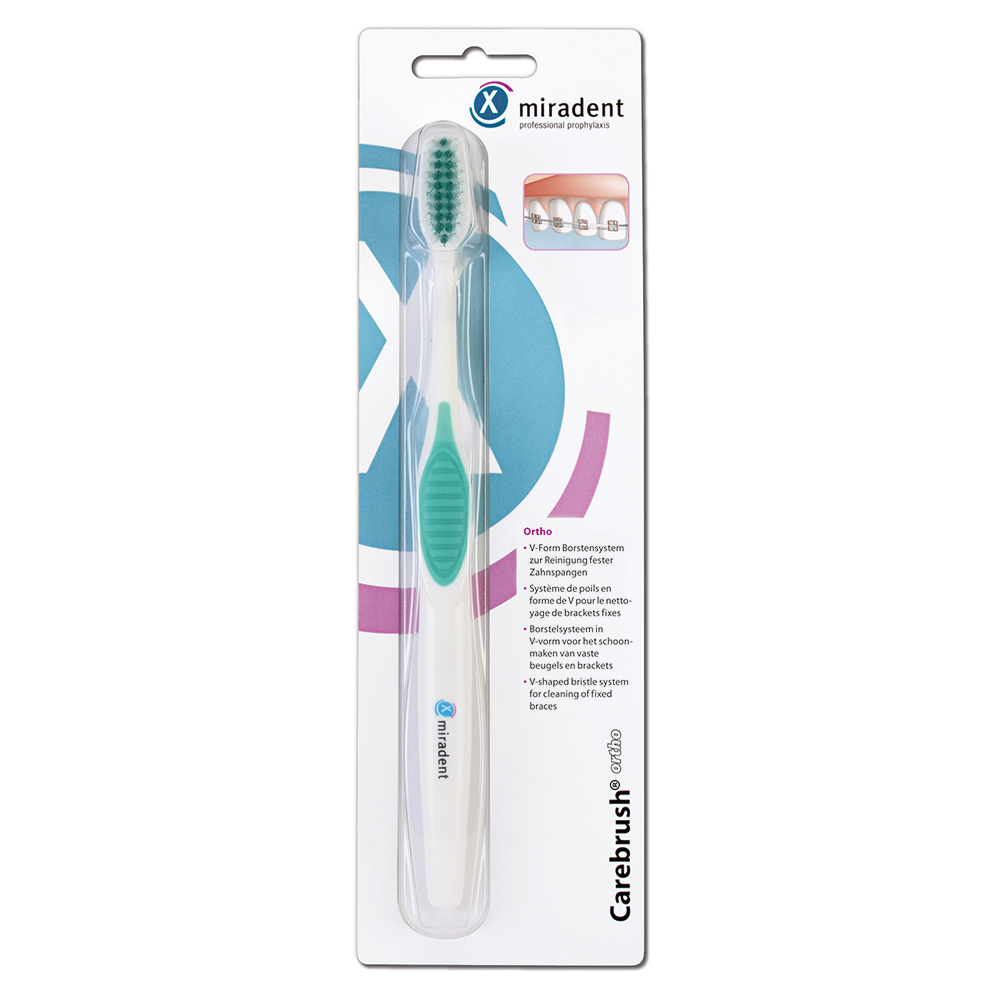 Miradent Carebrush Zahnbürste Ortho, Stück